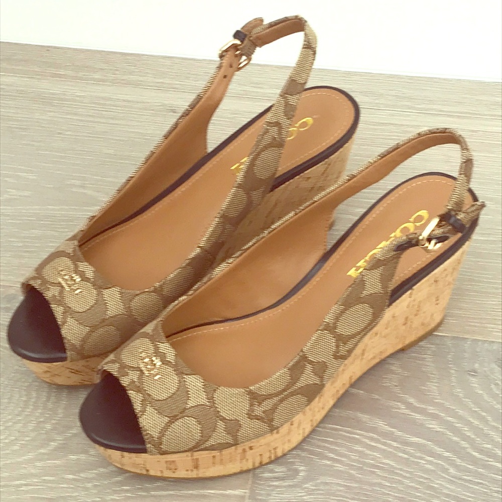 New Coach platform sandals.